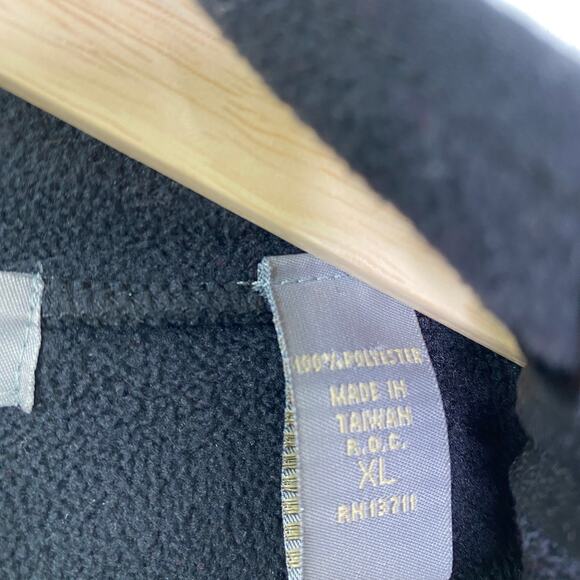 Kate Hill Black Mock Neck Fleece Long Sleeve Pullover Women's Size X-Large XL - Picture 5 of 6